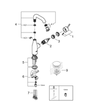 Kép betöltése a galériamegjelenítőbe: ESSENCE EGYKAROS MOSDÓCSAPTELEP 1/2″ M-ES MÉRET